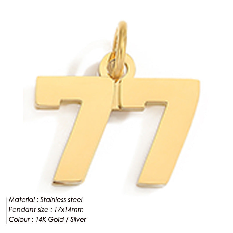 Stainless Steel Digital Jewelry Pendant