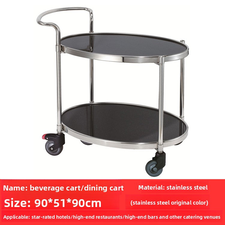 Stainless steel dining cart