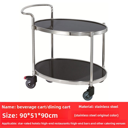 Stainless steel dining cart