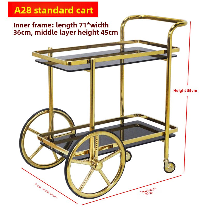 Stainless steel dining cart