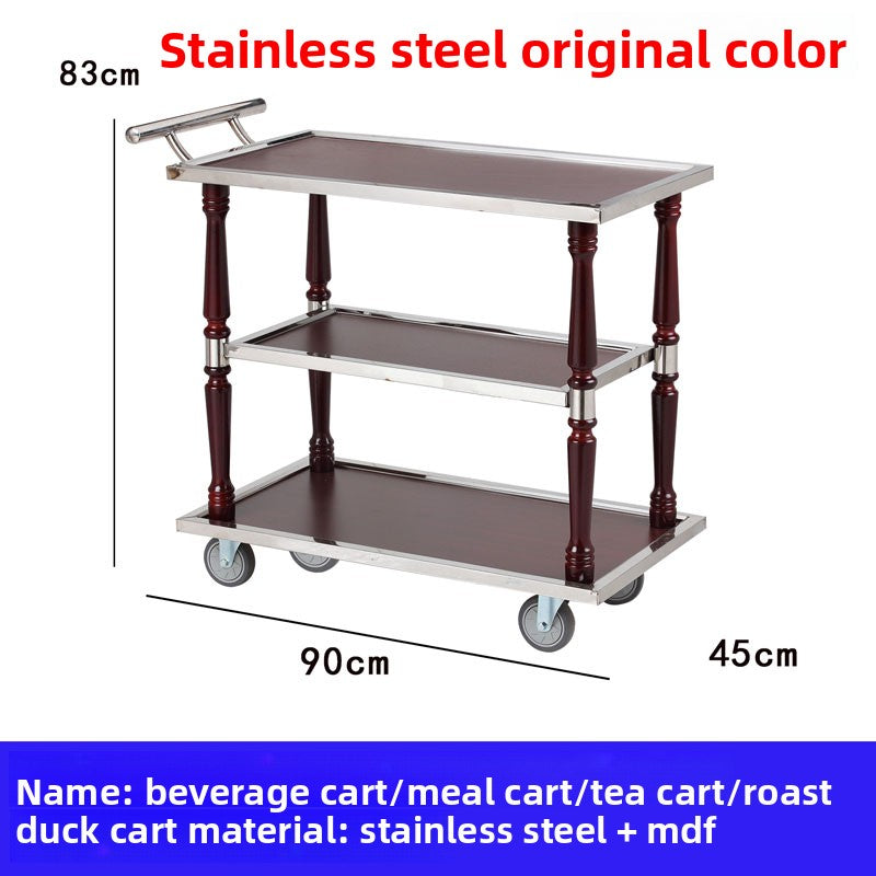 Stainless steel dining cart