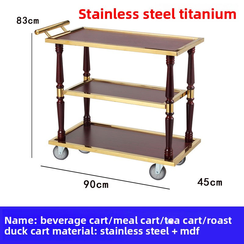 Stainless steel dining cart