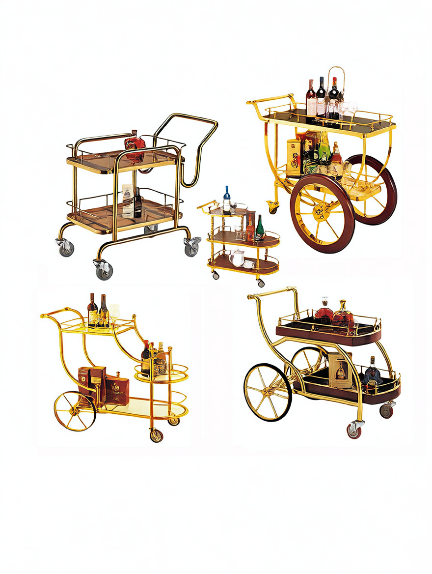 Stainless steel dining cart