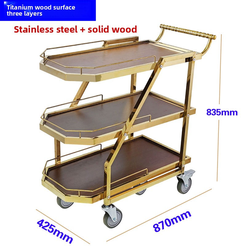 Stainless steel dining cart