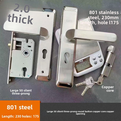 Stainless steel door lock