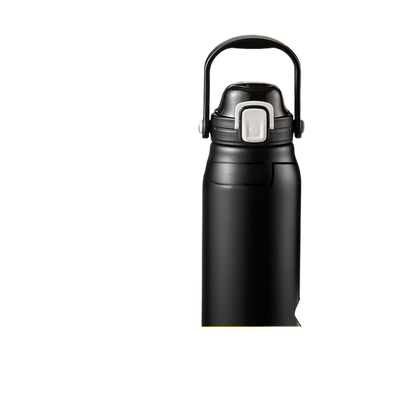 Stainless Steel Double Drink Thermos Cup with Straw