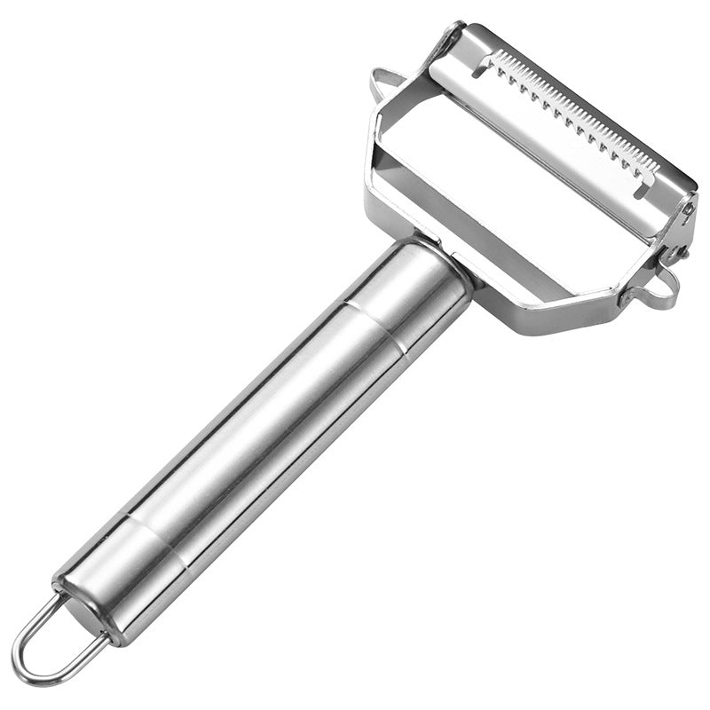Stainless steel double-ended peeling knife