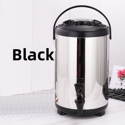 Stainless Steel Double-Layer Insulated Milk Tea Bucket