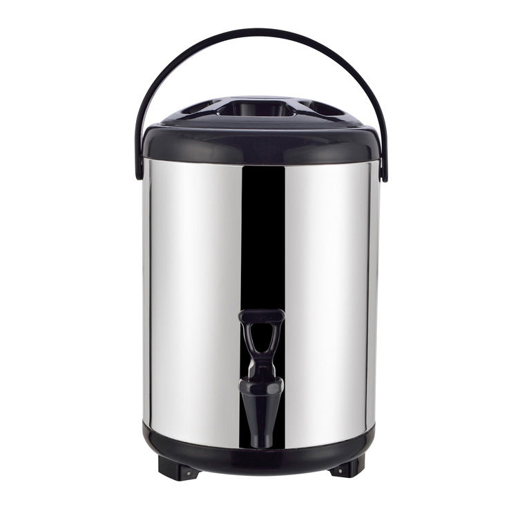 Stainless Steel Double-Layer Insulated Milk Tea Bucket