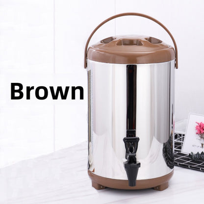 Stainless Steel Double-Layer Insulated Milk Tea Bucket