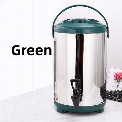 Stainless Steel Double-Layer Insulated Milk Tea Bucket