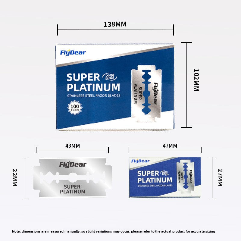 Stainless Steel Double-Sided Manual Razor Blades