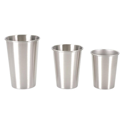 Stainless steel drinking cup