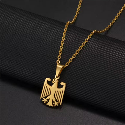 Stainless steel eagle pendant necklace