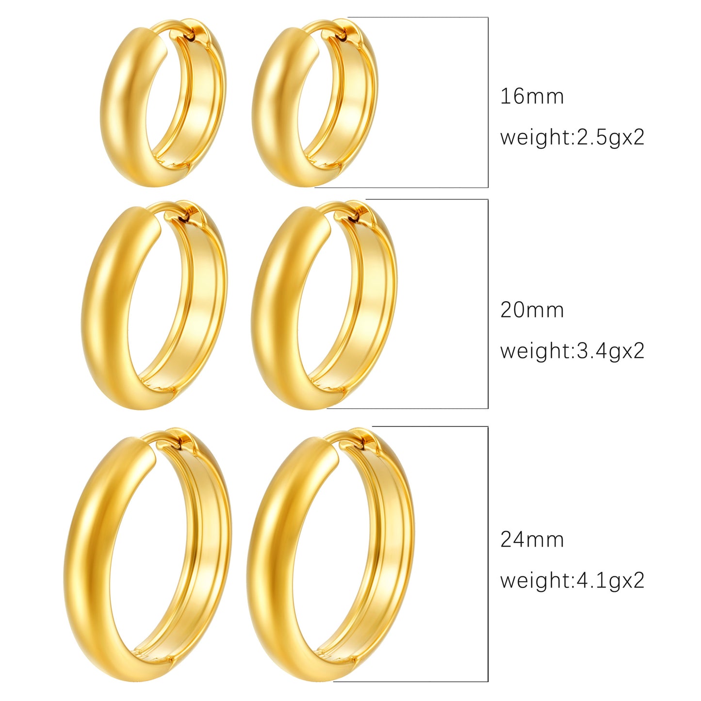 Stainless steel earrings