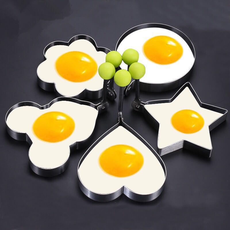 Stainless steel egg frying mold magic tool