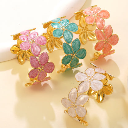 Stainless Steel Enamel Bracelet