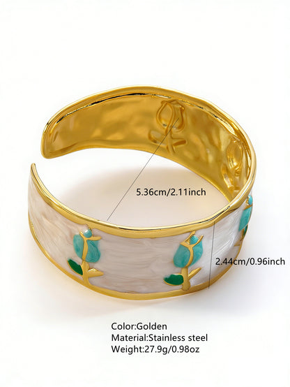 Stainless Steel Enamel Bracelet