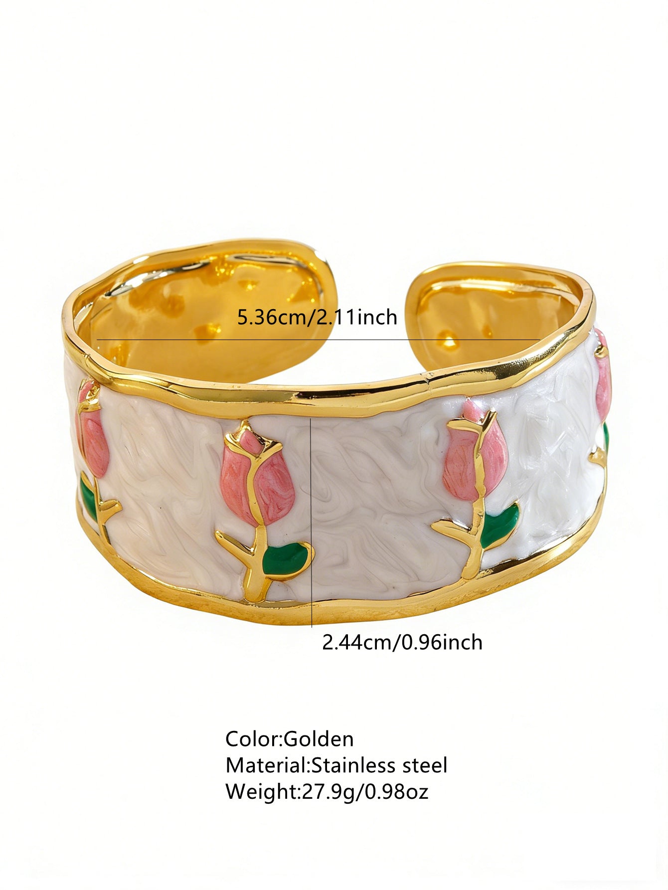 Stainless Steel Enamel Bracelet