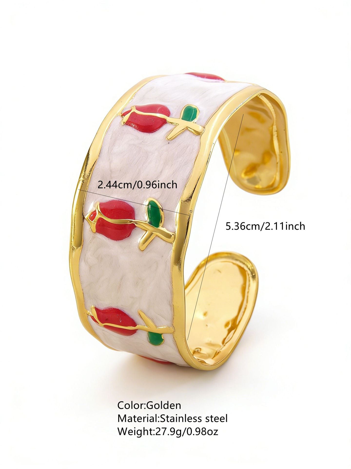 Stainless Steel Enamel Bracelet