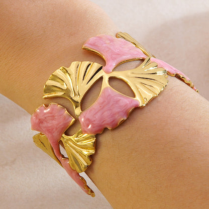 Stainless Steel Enamel Bracelet
