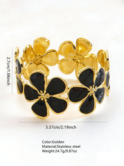 Stainless Steel Enamel Bracelet