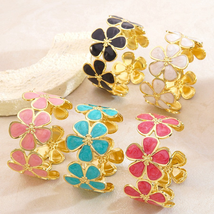 Stainless Steel Enamel Bracelet