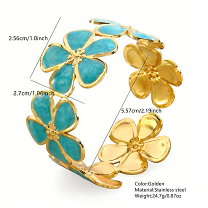 Stainless Steel Enamel Bracelet