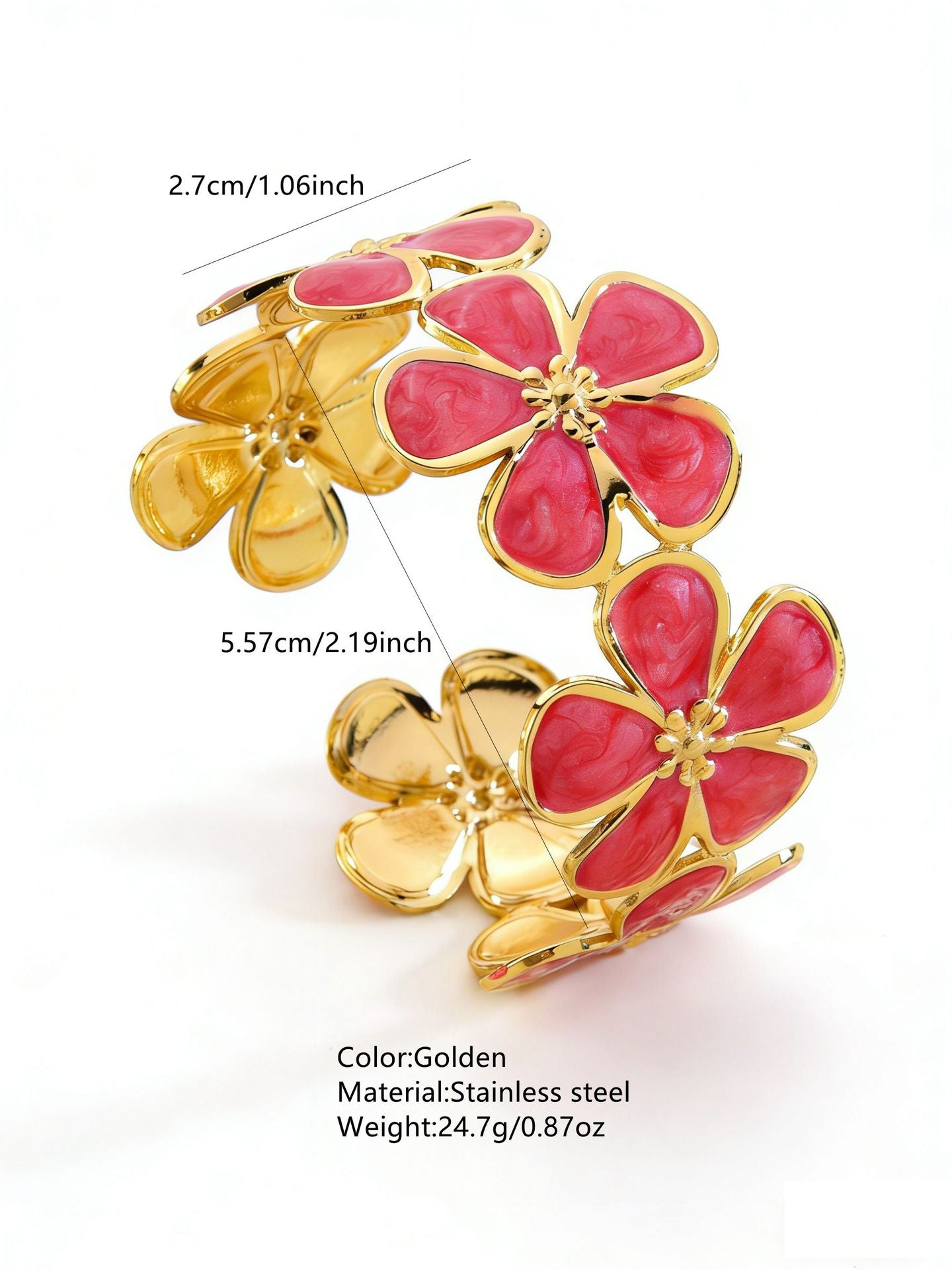 Stainless Steel Enamel Bracelet