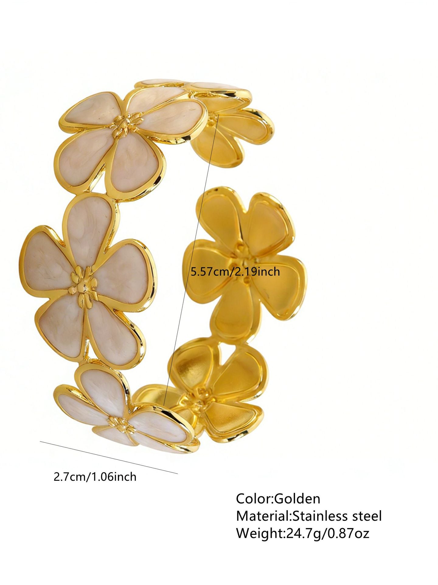 Stainless Steel Enamel Bracelet