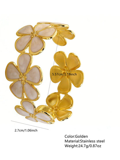 Stainless Steel Enamel Bracelet
