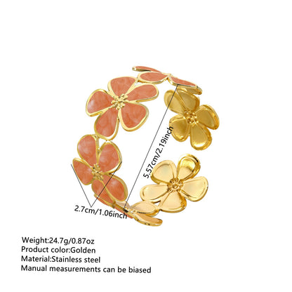 Stainless Steel Enamel Bracelet