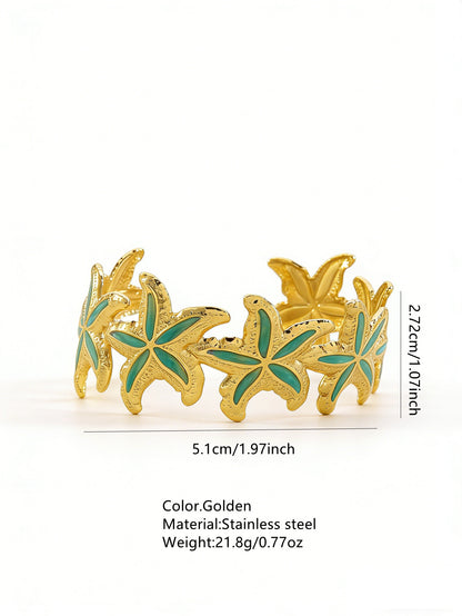 Stainless Steel Enamel Bracelet