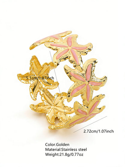 Stainless Steel Enamel Bracelet