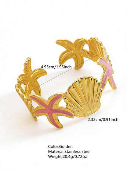 Stainless Steel Enamel Bracelet