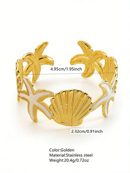Stainless Steel Enamel Bracelet