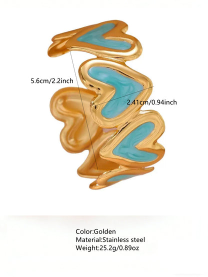 Stainless Steel Enamel Bracelet