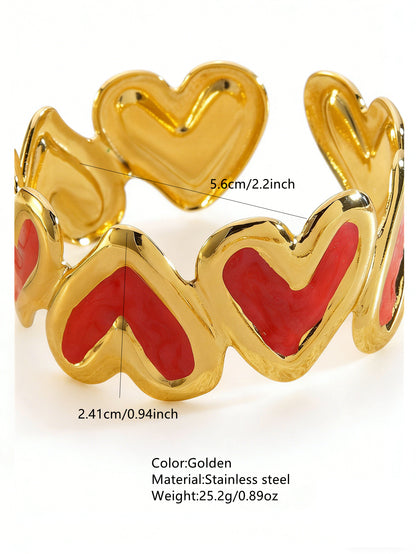 Stainless Steel Enamel Bracelet