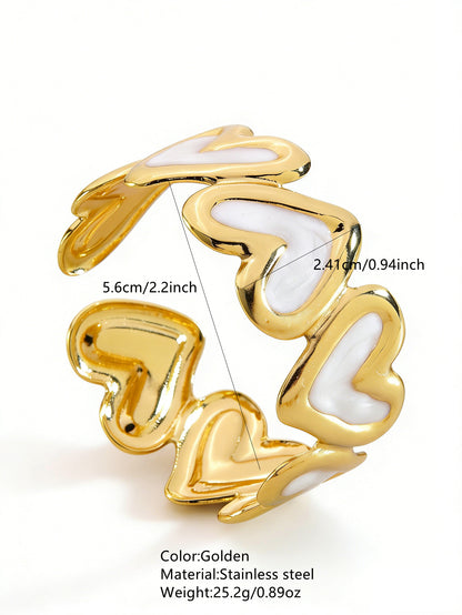 Stainless Steel Enamel Bracelet