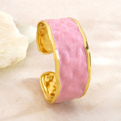 Stainless Steel Enamel Bracelet
