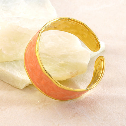 Stainless Steel Enamel Bracelet