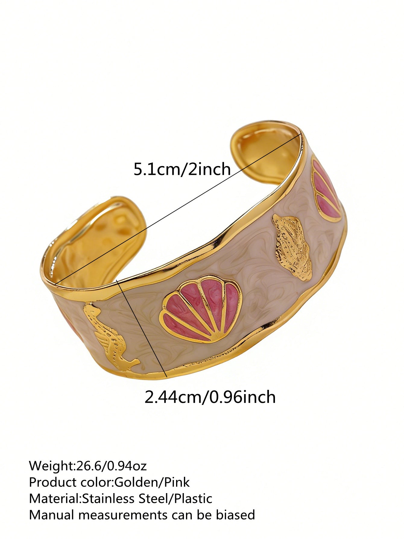 Stainless Steel Enamel Bracelet