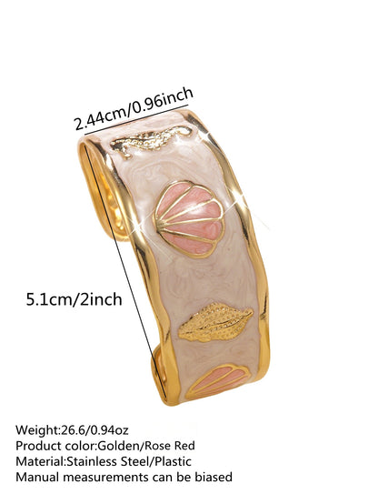 Stainless Steel Enamel Bracelet