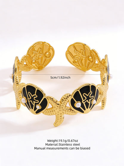 Stainless Steel Enamel Bracelet