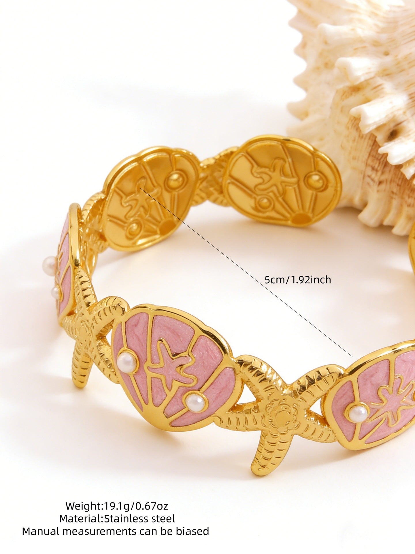 Stainless Steel Enamel Bracelet