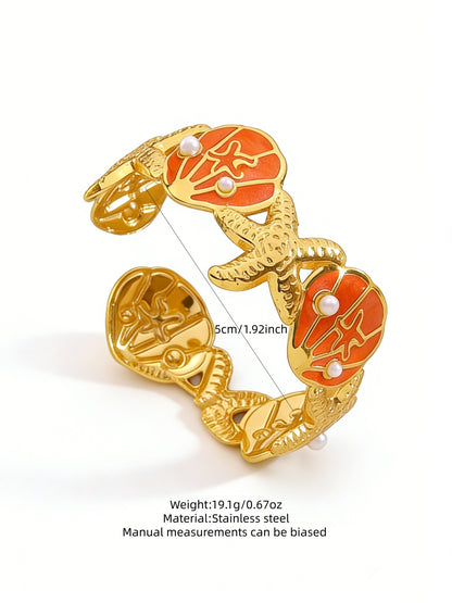 Stainless Steel Enamel Bracelet