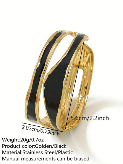 Stainless Steel Enamel Bracelet