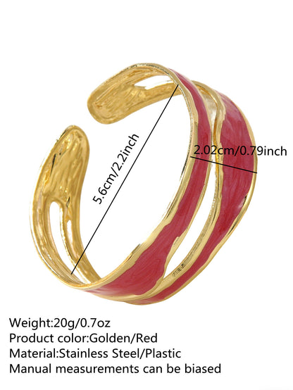 Stainless Steel Enamel Bracelet
