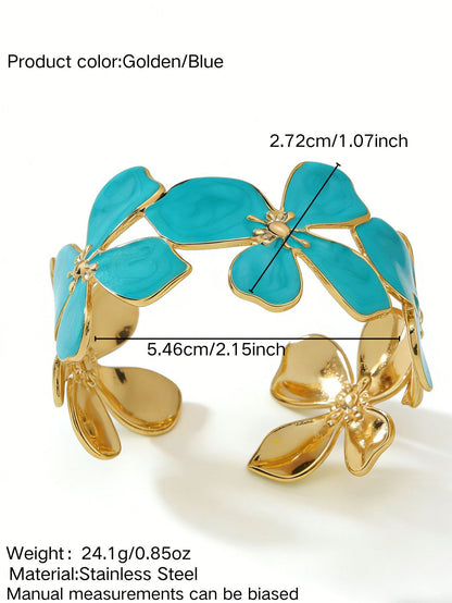 Stainless Steel Enamel Bracelet