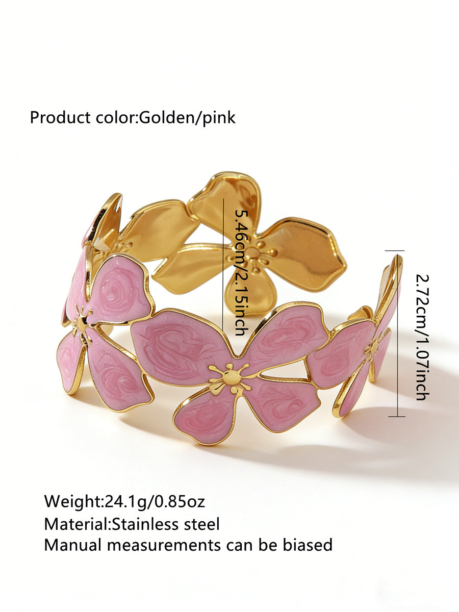Stainless Steel Enamel Bracelet
